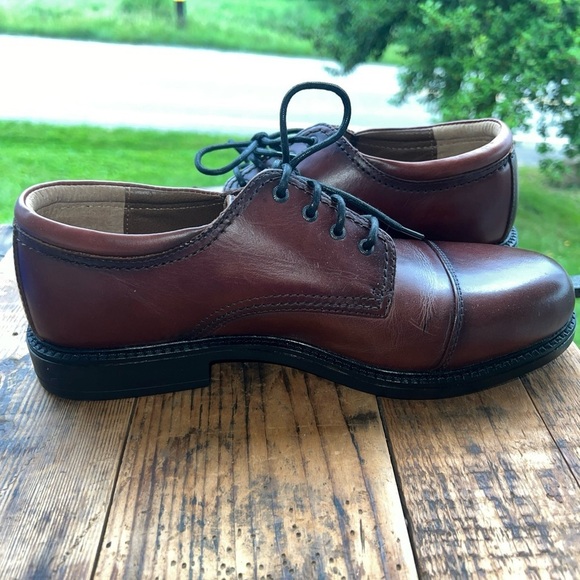 Dockers Mens Gordon Leather Dress Casual Cap Toe Lace-up Oxford Shoe Sz 11Wide - Picture 7 of 11